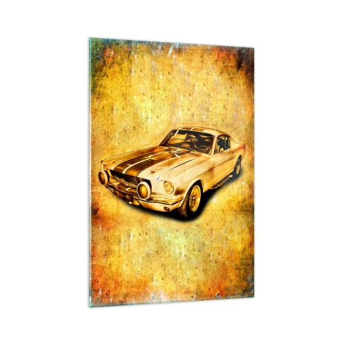 Billede på glas - De skøre 1970'ere. - 70x100 cm