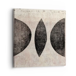 Lærredstryk - Billede på lærred - Etnisk abstraktion - 30x30 cm