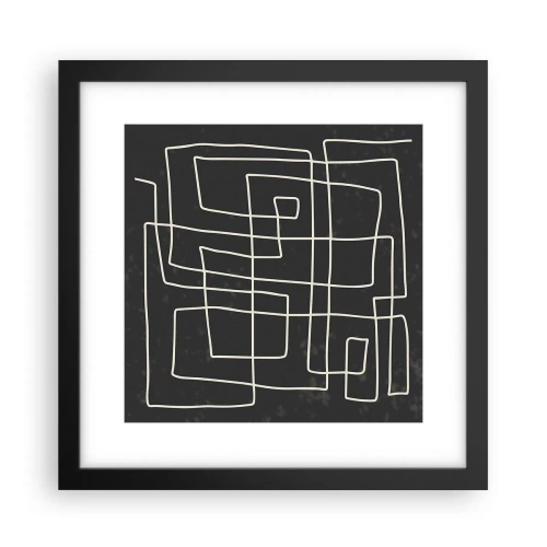 Plakat i sort ramme - Ikke helt så enkel - 30x30 cm