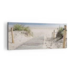 Lærredstryk - Billede på lærred - Ud over horisonten - 100x40 cm