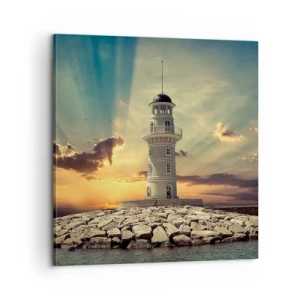 Lærredstryk - Billede på lærred - Lys - Godhed - Skønhed - 60x60 cm