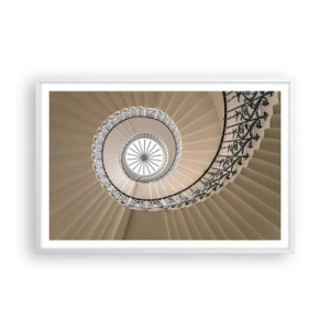 Plakat i hvid ramme - I midten af en skal - 91x61 cm