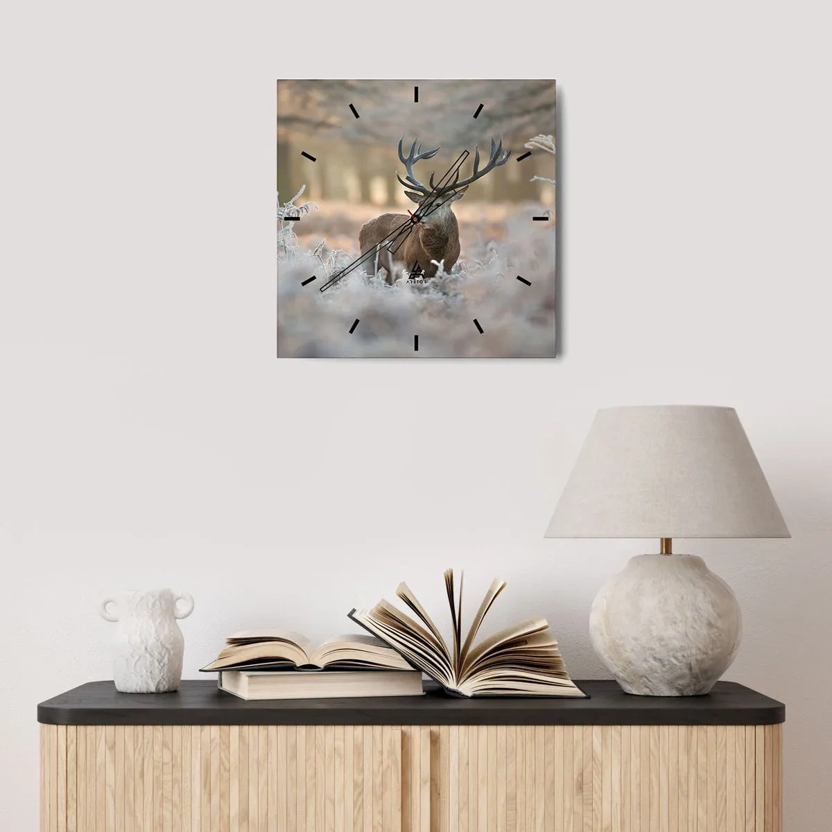 Vægur, Uret - En frisk morgen - 40x40 cm