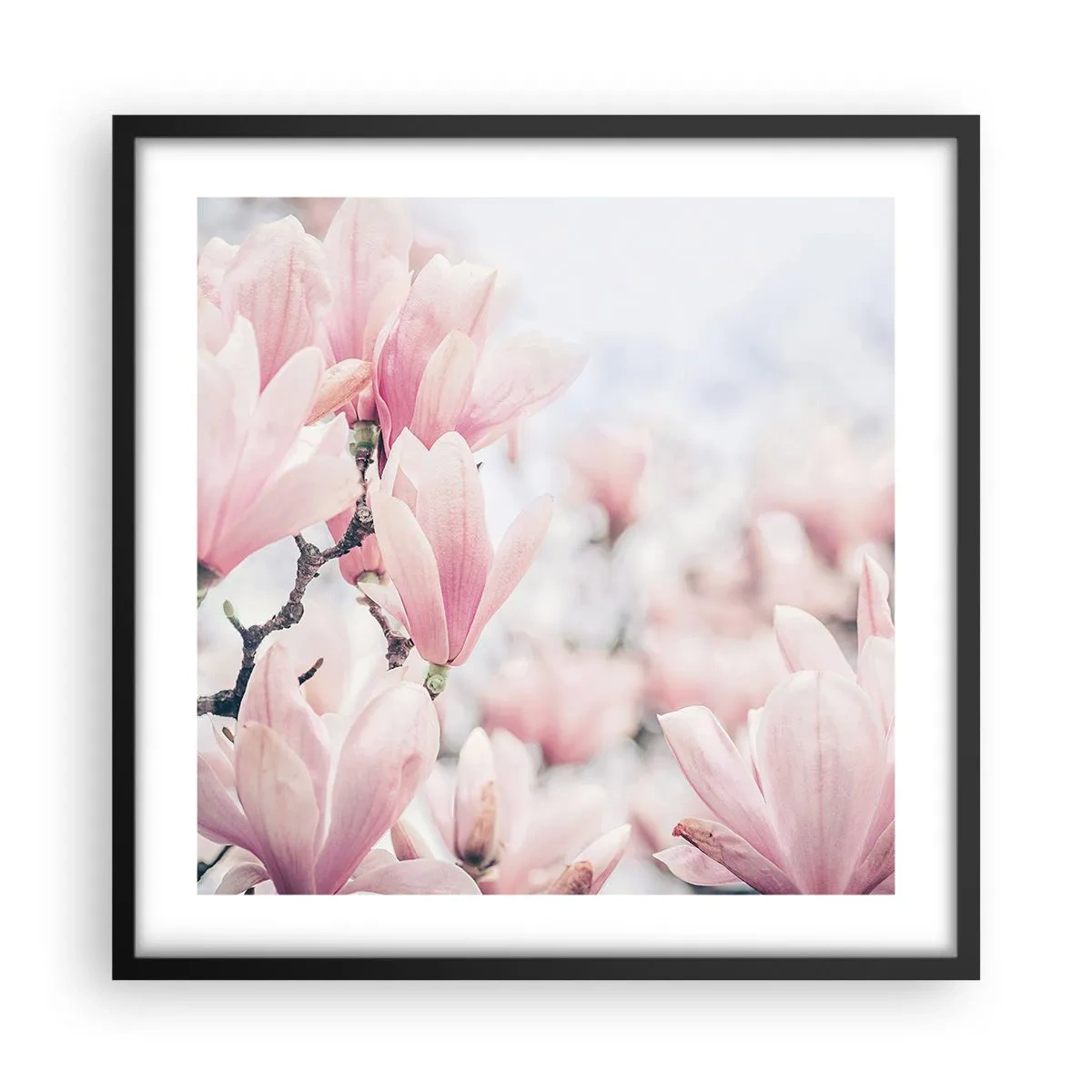 Plakat i sort ramme - Idealet om subtilitet - 50x50 cm