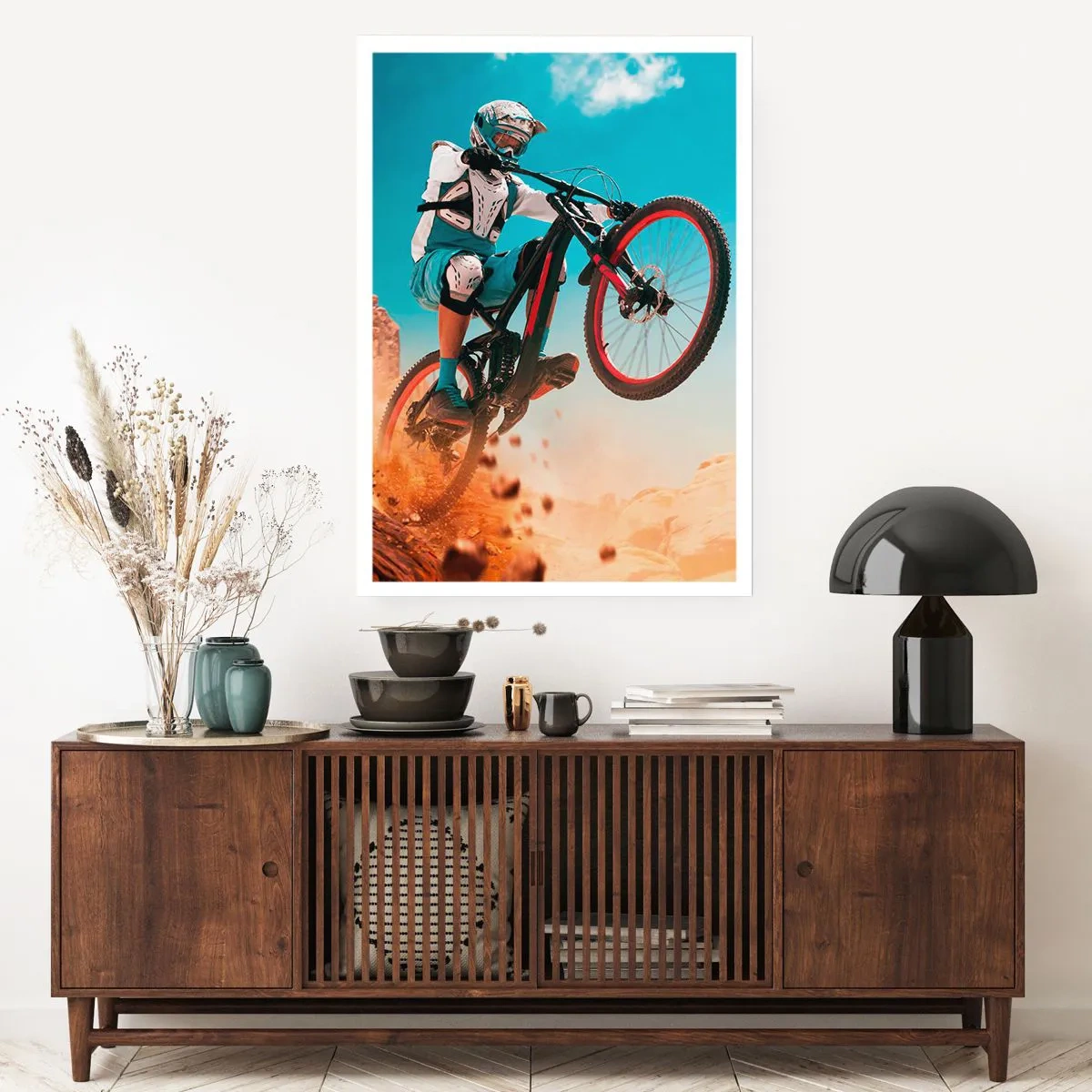 Plakat - Cykel-dæmonisk galskab - 50x70 cm
