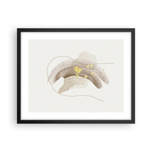 Plakat i sort ramme - Mødt i rummet - 50x40 cm