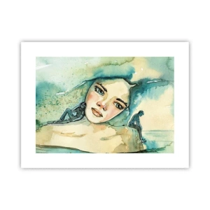 Plakat - Am I blue? - 40x30 cm