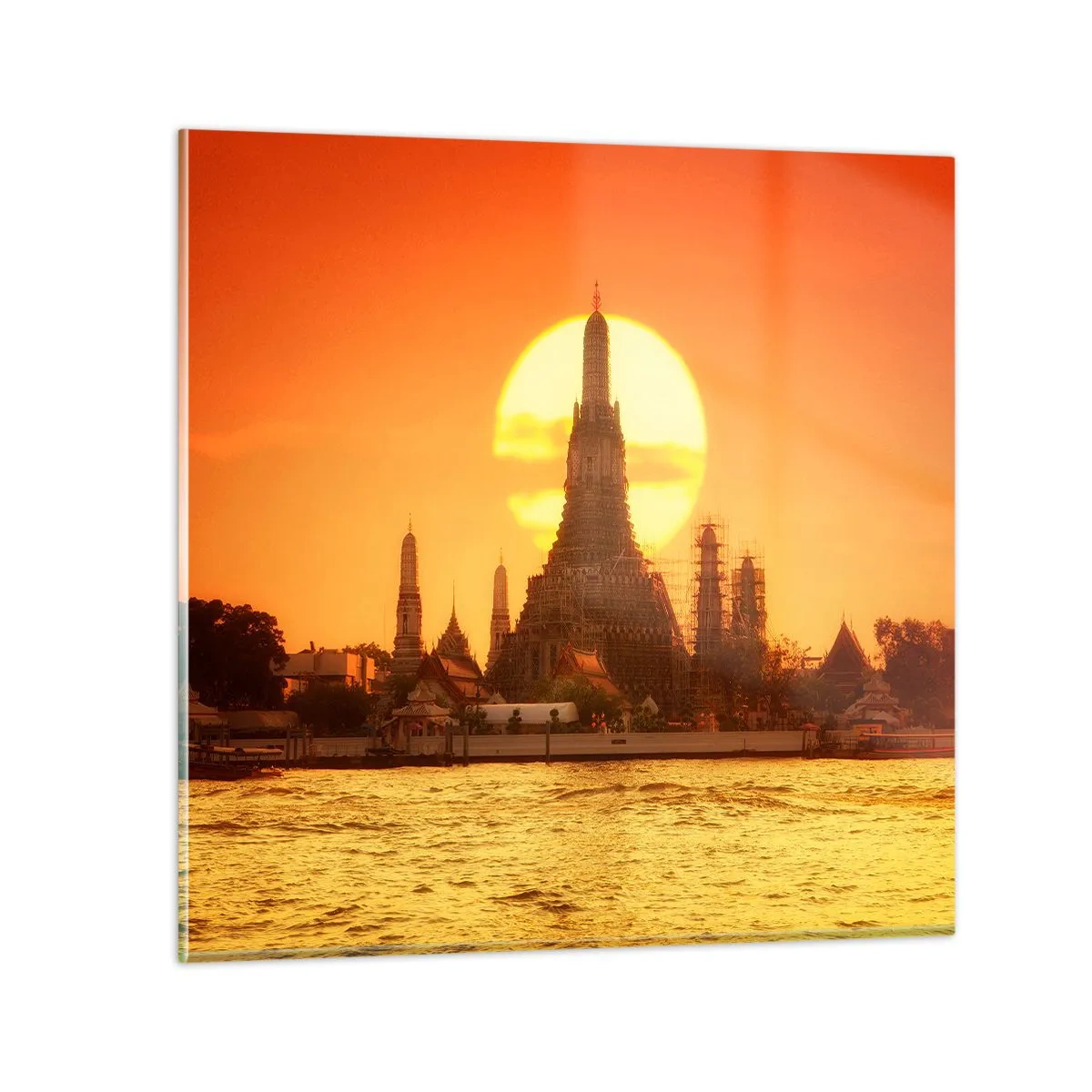 Billede på glas - Mod solen, altid mod solen - 40x40 cm