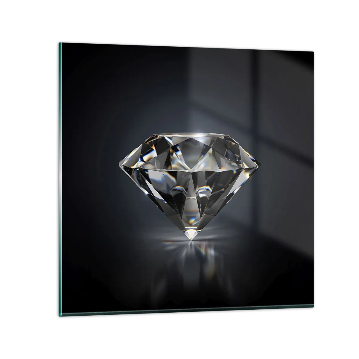 Billede på glas - Bedste veninde - 70x70 cm