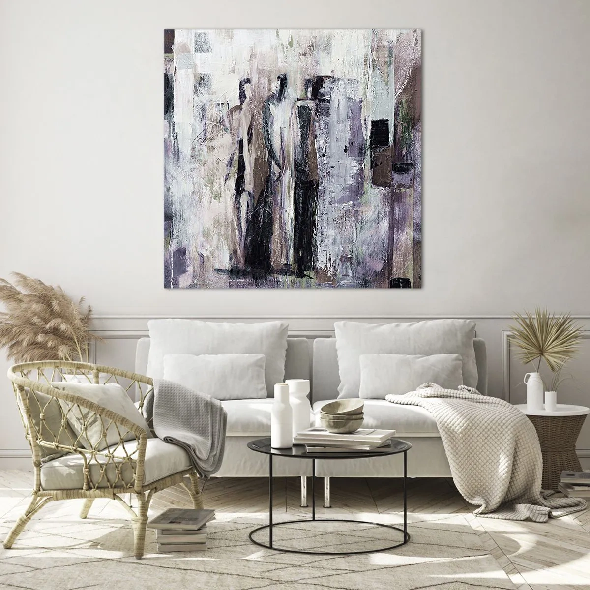 Billede på glas - De mystiske tre - 70x70 cm