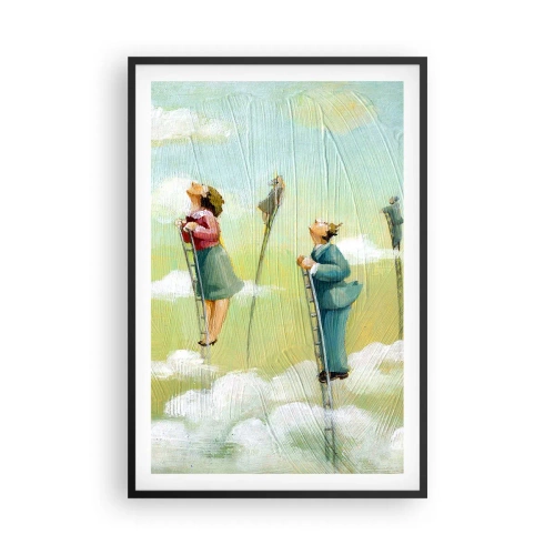 Plakat i sort ramme - Bag din drøm - 61x91 cm