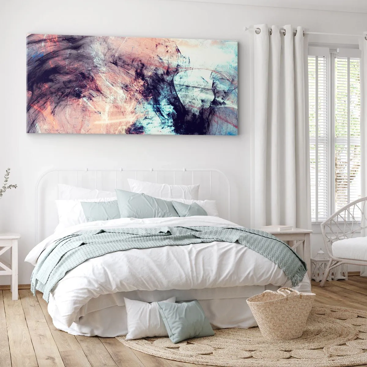 Lærredstryk - Billede på lærred - Mærk vinden - 100x40 cm