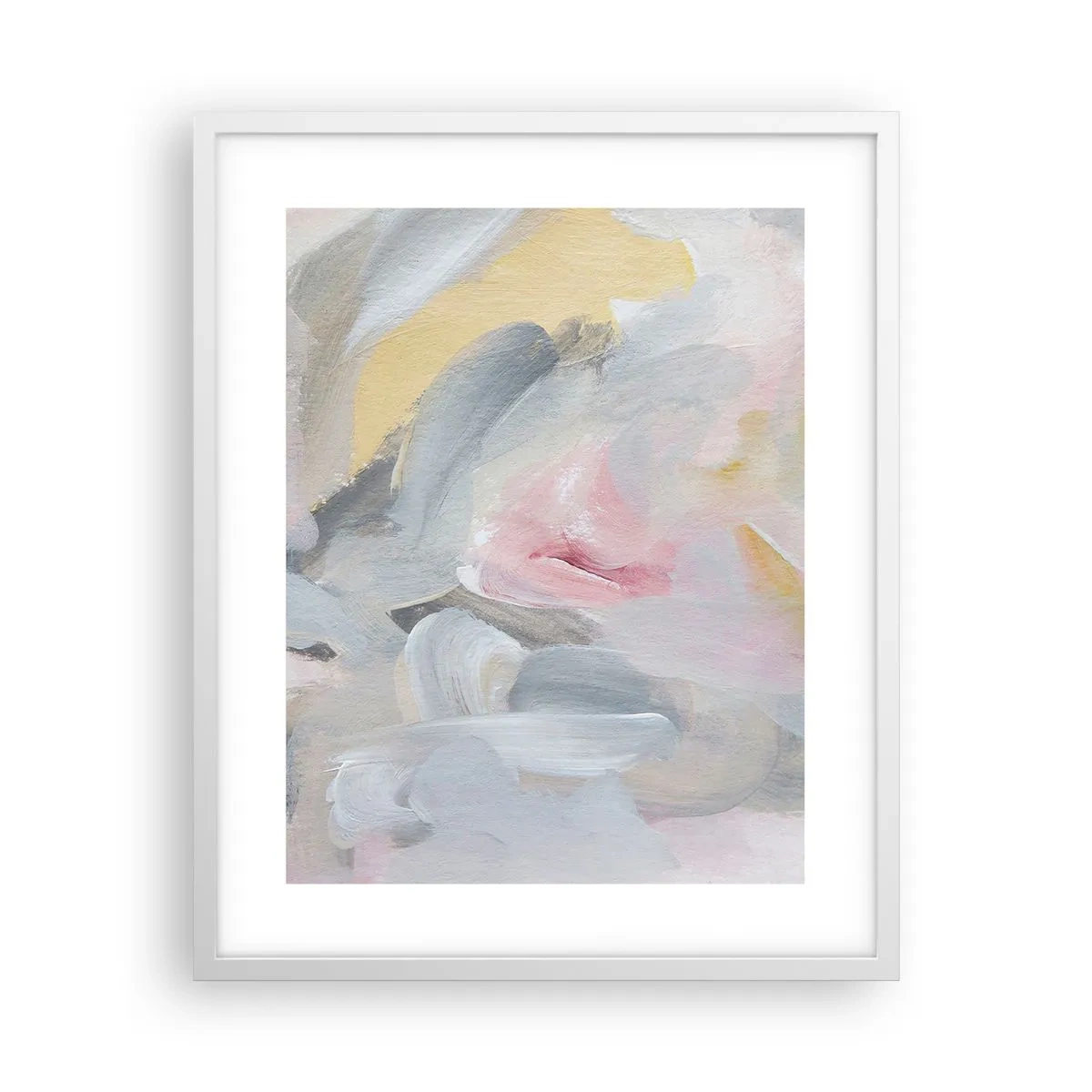 Plakat i hvid ramme - I en pastelfarvet verden - 40x50 cm