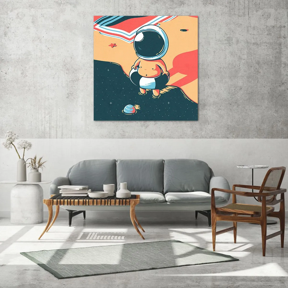 Billede på glas - Fra et andet perspektiv - 60x60 cm