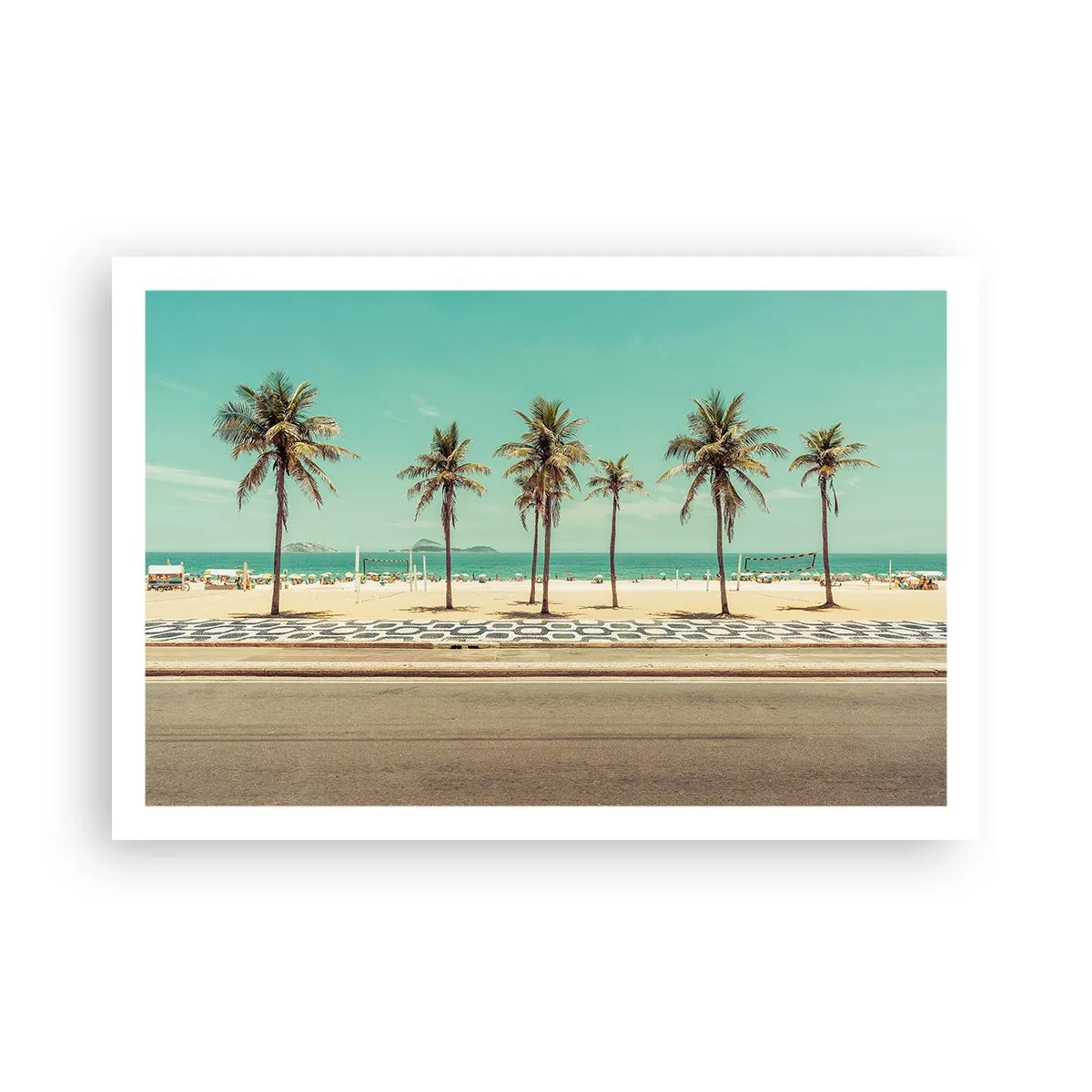 Plakat - På stranden - 91x61 cm