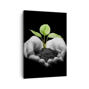 Lærredstryk - Billede på lærred - Jeg elsker naturen, jeg beskytter den - 50x70 cm