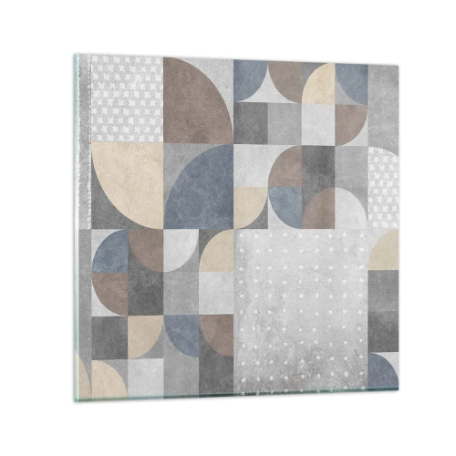 Billede på glas - Keramisk fantasi - 60x60 cm