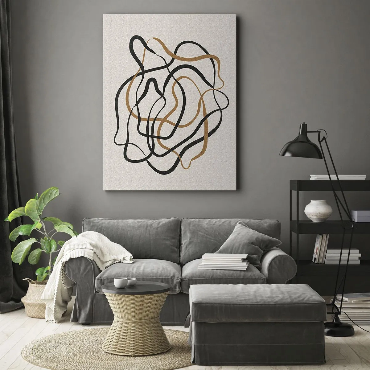 Lærredstryk - Billede på lærred - Alt er gået galt - 50x70 cm