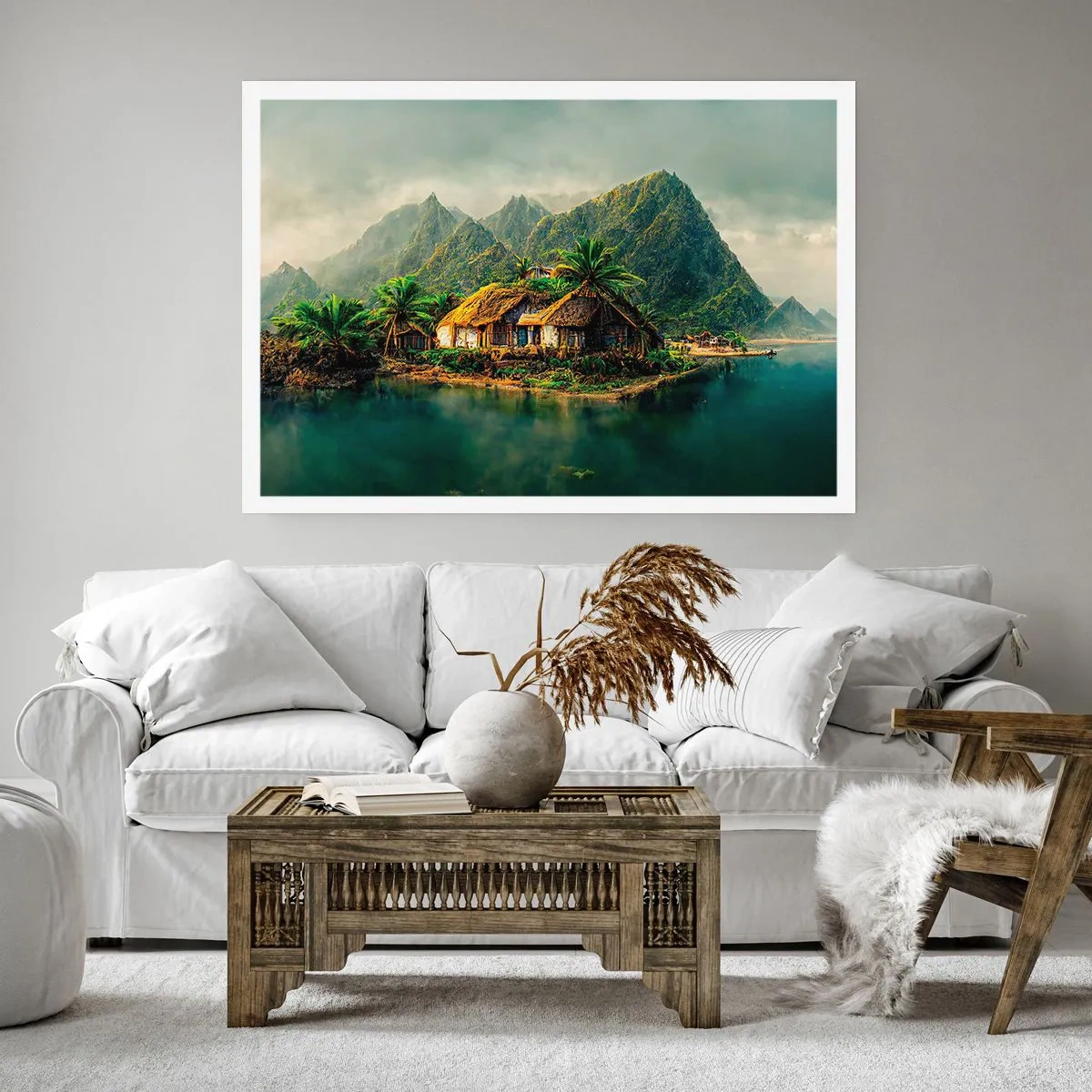 Plakat - Tropisk paradis - 50x40 cm