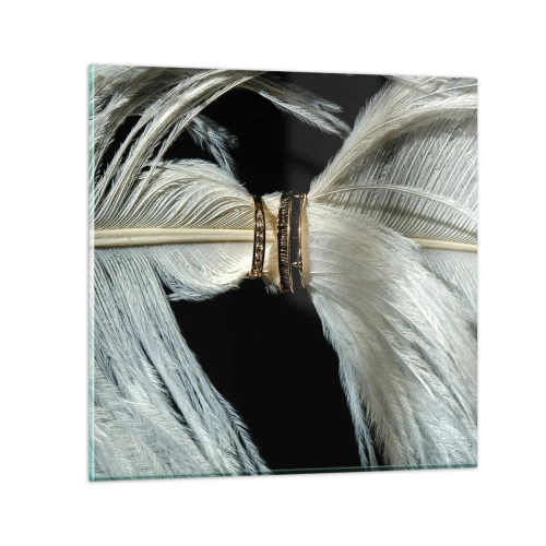 Billede på glas - ...og jeg vil ikke forlade dig... - 50x50 cm