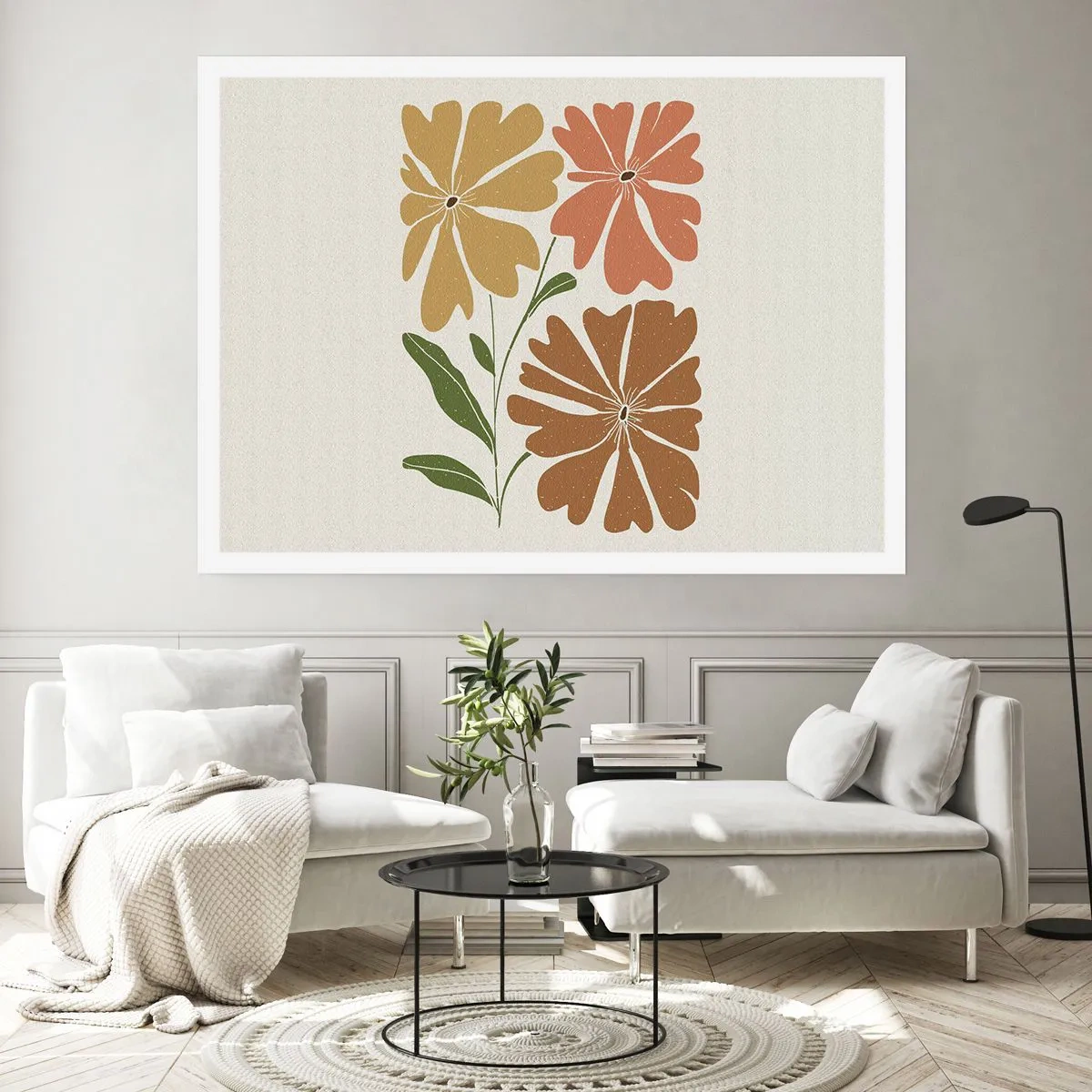 Plakat - Natur og geometri - 100x70 cm