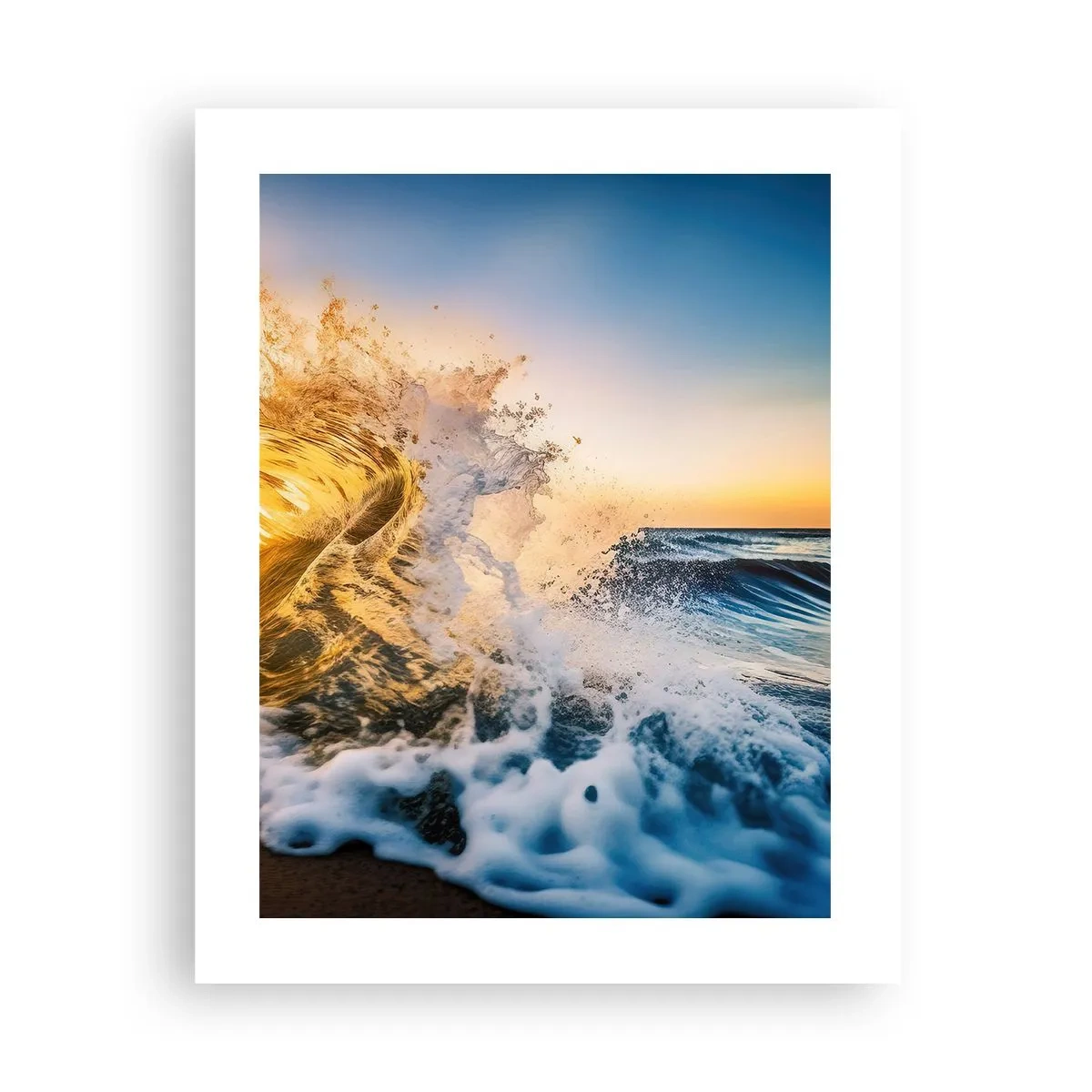 Plakat - Leg på sandet - 40x50 cm