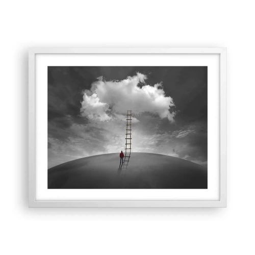 Plakat i hvid ramme - Alt er muligt - 50x40 cm