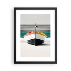 Plakat i sort ramme - På sin plads - 30x40 cm