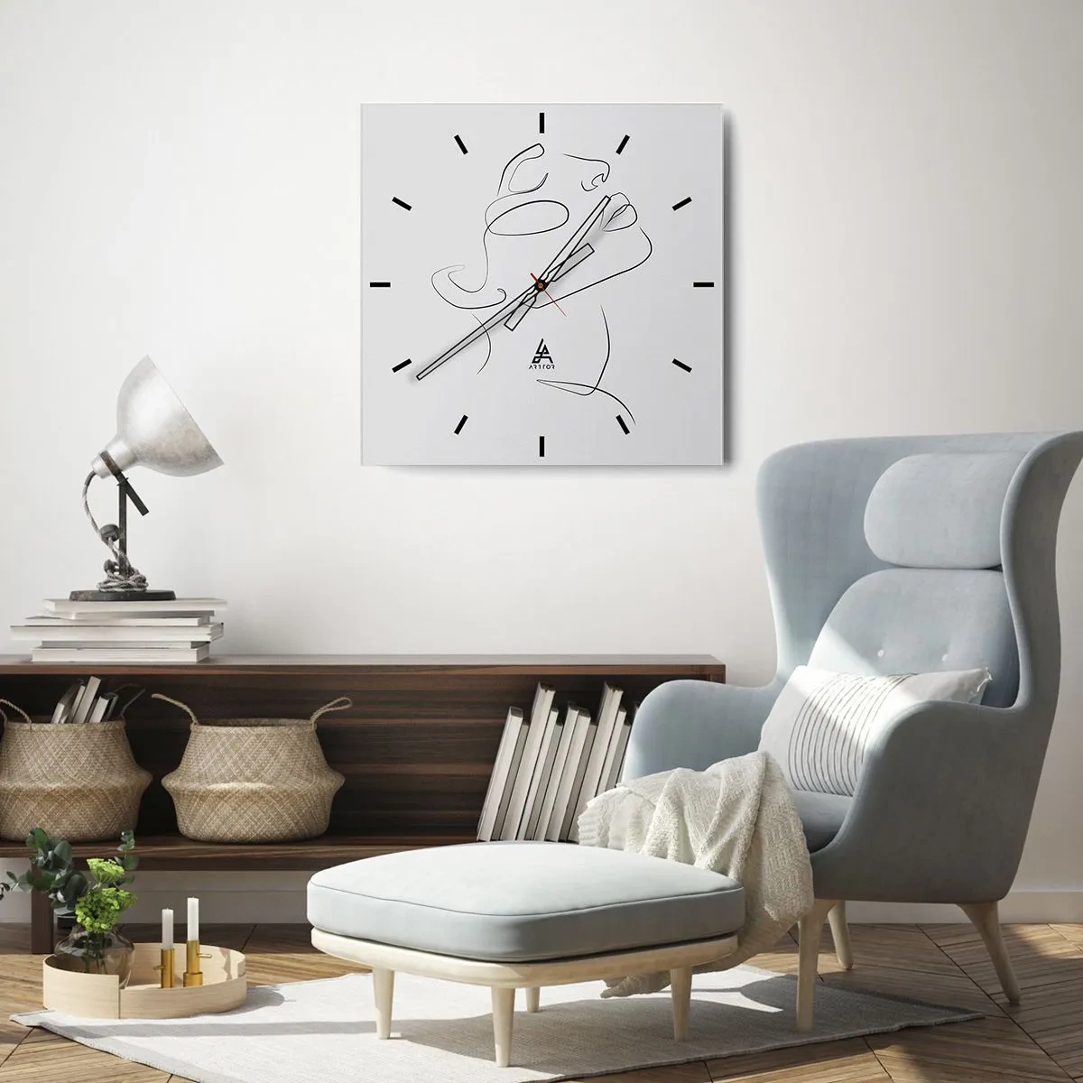Vægur, Uret - En drømmes slyngninger - 40x40 cm