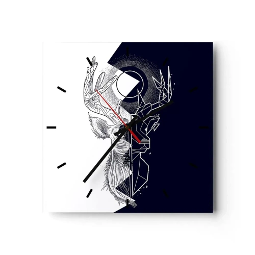 Vægur, Uret - Modsætningernes kamp og enhed - 30x30 cm