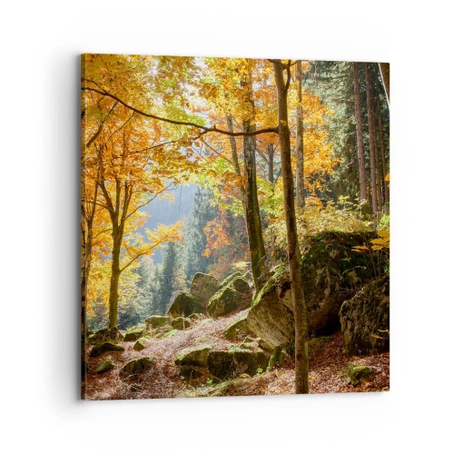 Lærredstryk - Billede på lærred - Tid til at slappe af - 70x70 cm