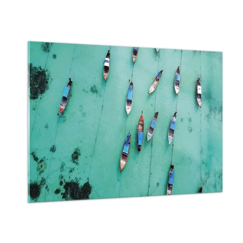 Billede på glas - I glædelig forventning - 100x70 cm