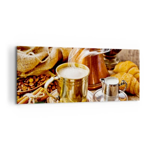 Lærredstryk - Billede på lærred - Hav en dejlig dag! - 120x50 cm