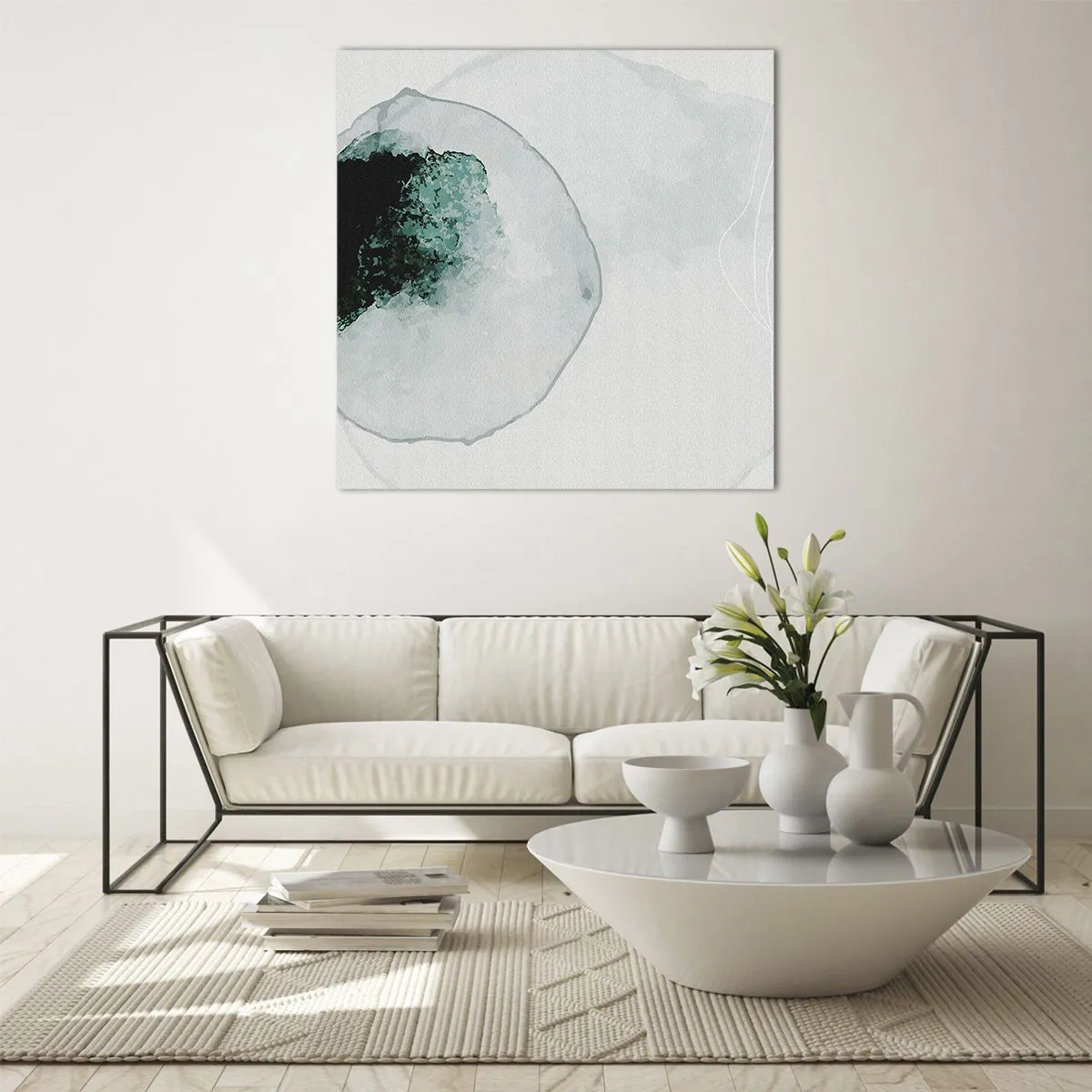 Billede på glas - I en dråbe vand - 60x60 cm