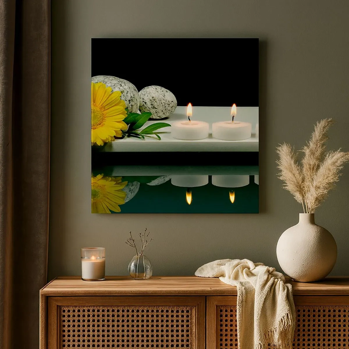 Lærredstryk - Billede på lærred - Beroliger sanserne - 30x30 cm