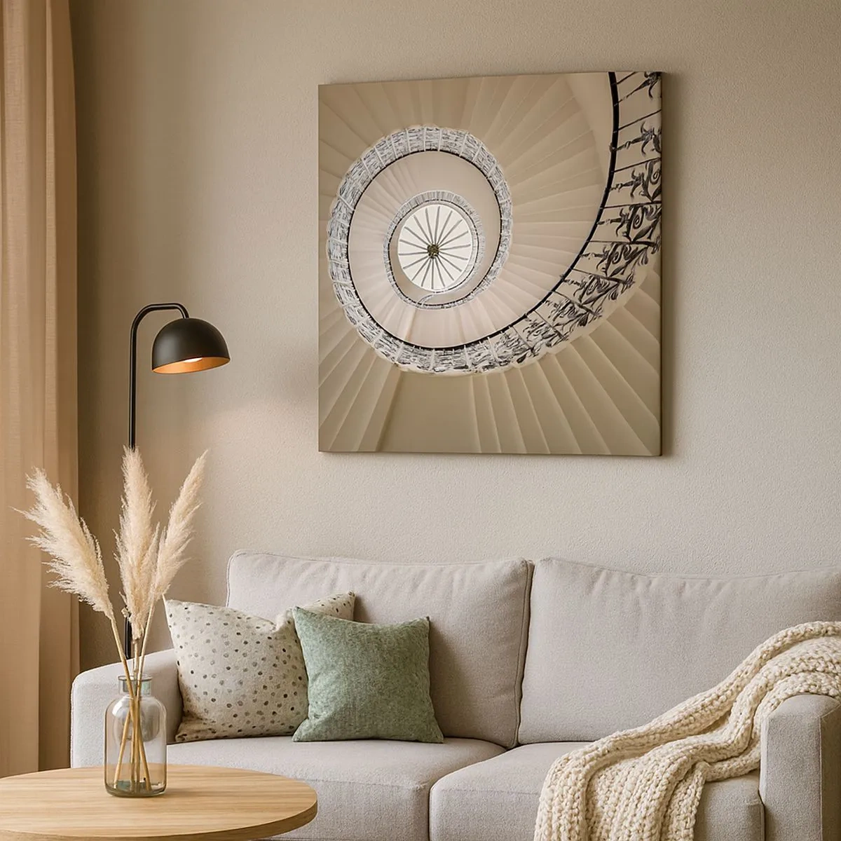 Lærredstryk - Billede på lærred - I midten af en skal - 30x30 cm