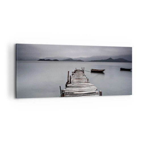Lærredstryk - Billede på lærred - Du kan tage af sted i morgen - 100x40 cm