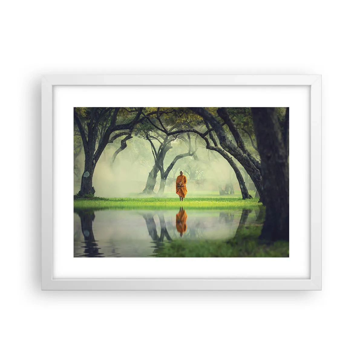 Plakat i hvid ramme - På vej mod oplysning - 40x30 cm