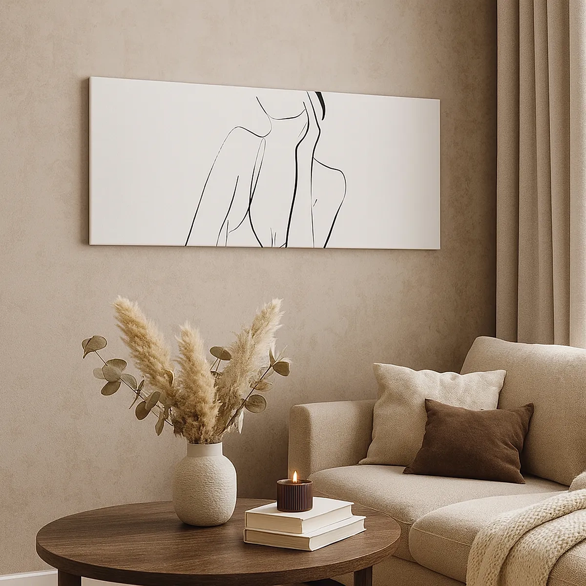 Lærredstryk - Billede på lærred - På bølgen af en drøm - 30x30 cm