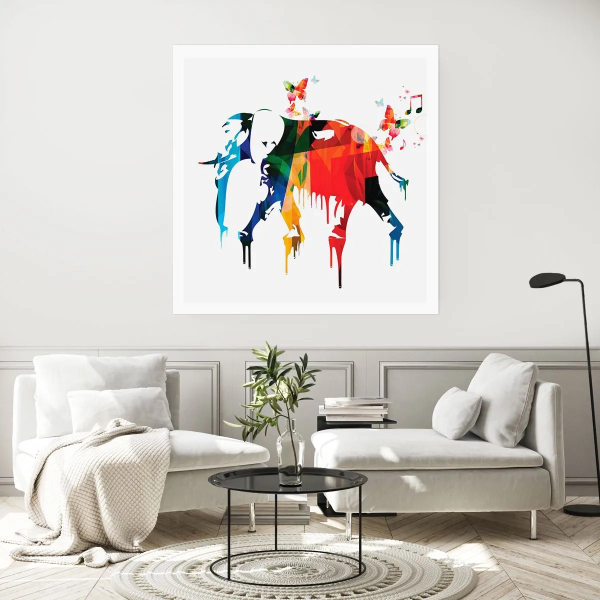 Plakat - Alle kan danse - 40x40 cm
