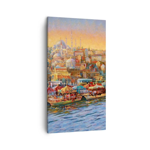 Lærredstryk - Billede på lærred - En historie fra Istanbul - 45x80 cm