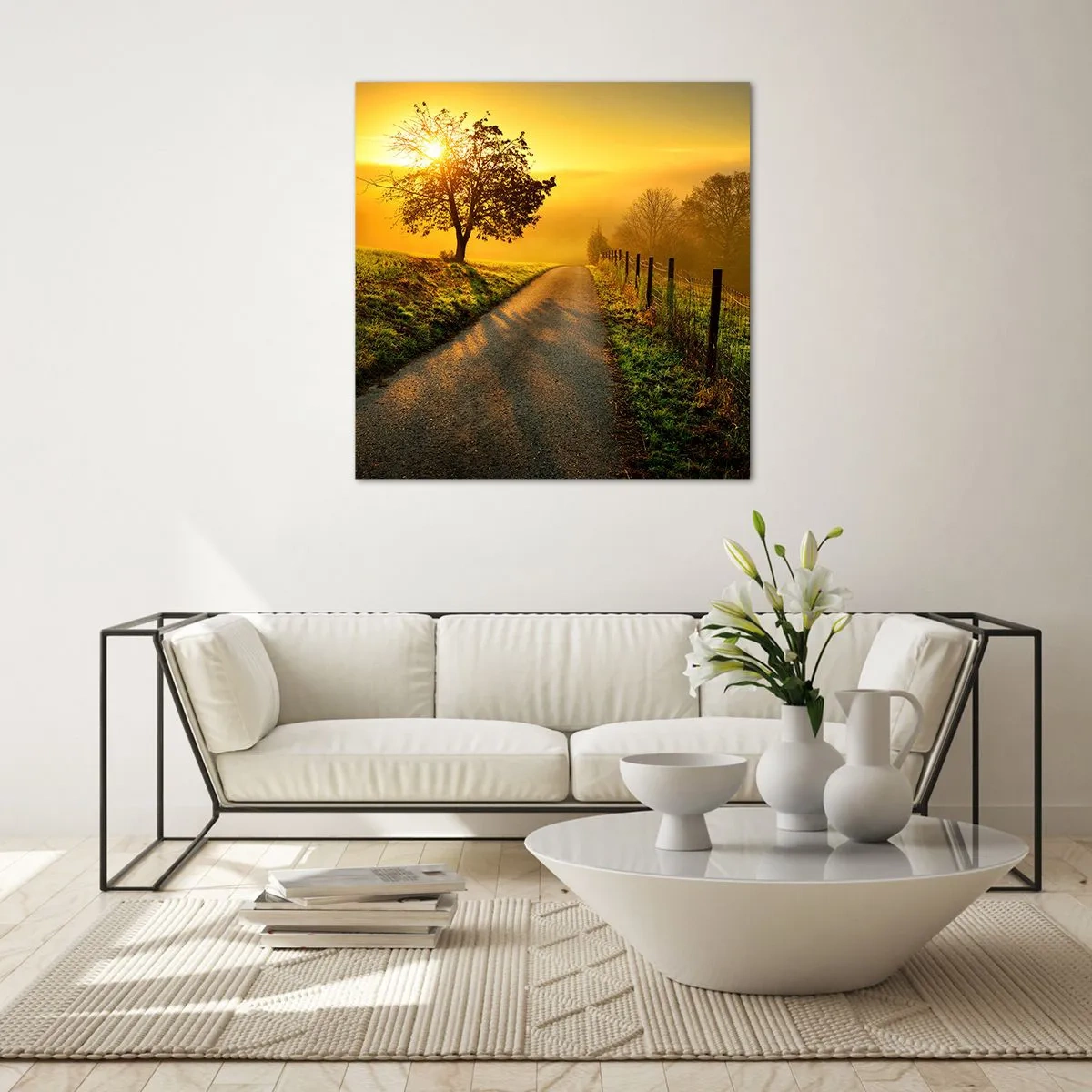 Billede på glas - Kære eftermiddag - 70x70 cm