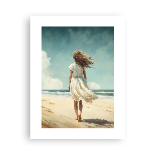 Plakat - At møde solen og vinden - 30x40 cm