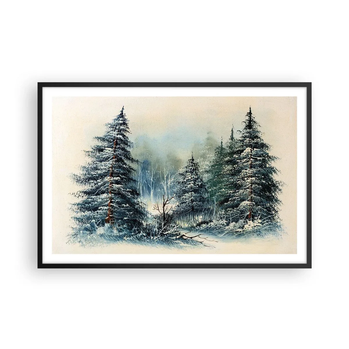 Plakat i sort ramme - Klar til jul - 91x61 cm