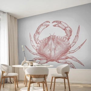 Fototapet Selvklæbende Deluxe Sticker - Krabbe over krabber - Krabbe, Fisk og skaldyr, Skaldyr - 100x70 cm