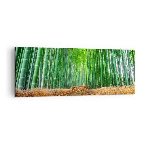 Lærredstryk - Billede på lærred - Essensen af den asiatiske natur - 140x50 cm