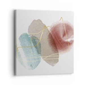 Lærredstryk - Billede på lærred - Rummets perler - 30x30 cm