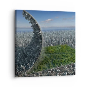 Lærredstryk - Billede på lærred - Naturen er evig - 30x30 cm