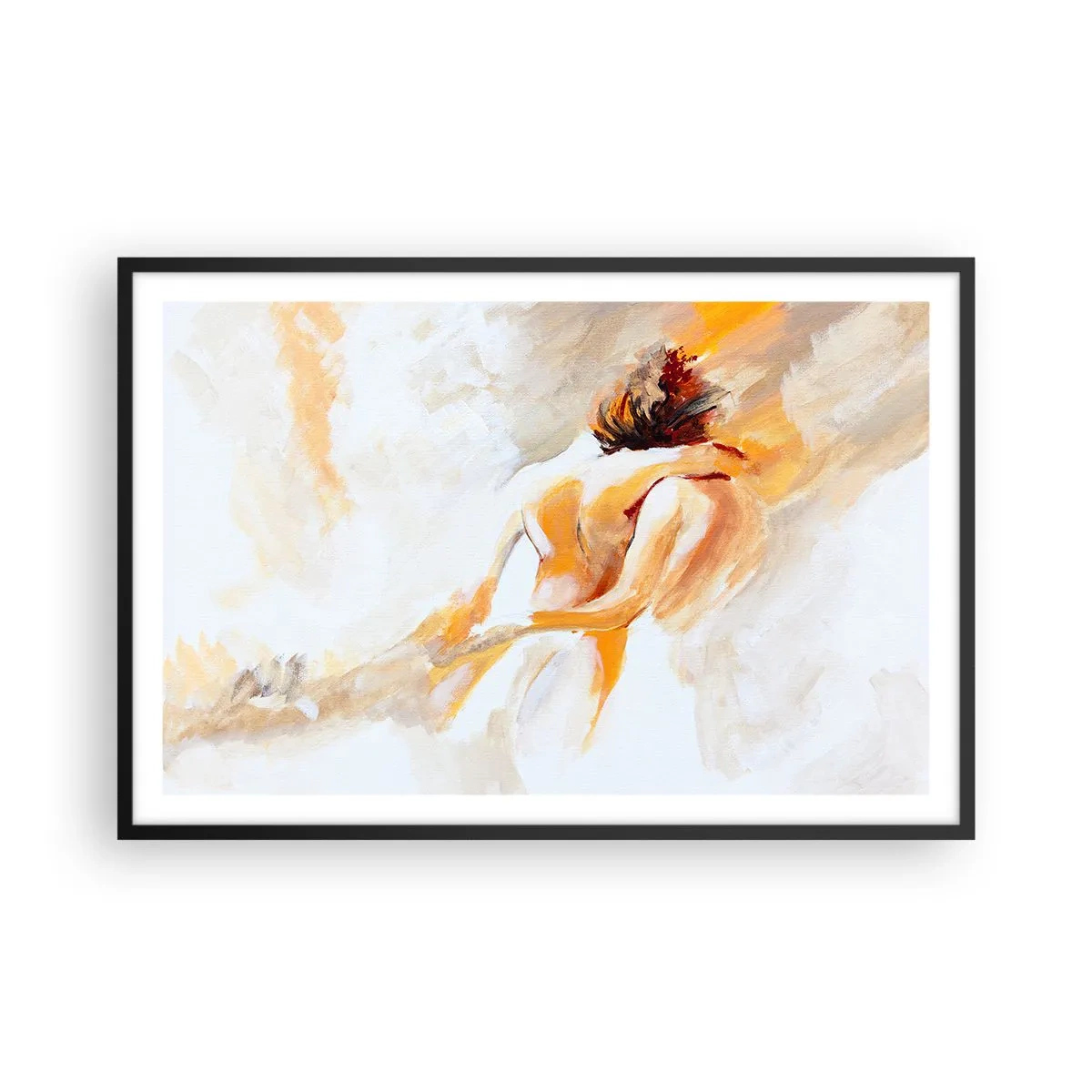 Plakat i sort ramme - I himlen af nærhed - 91x61 cm