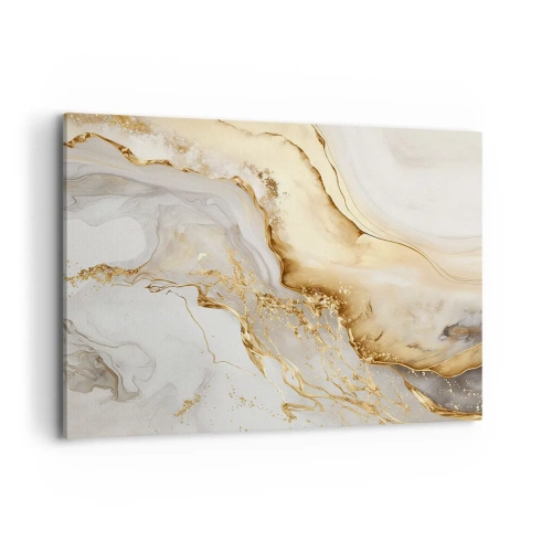 Lærredstryk - Billede på lærred - Abstraktion: skønhed og godhed - 120x80 cm